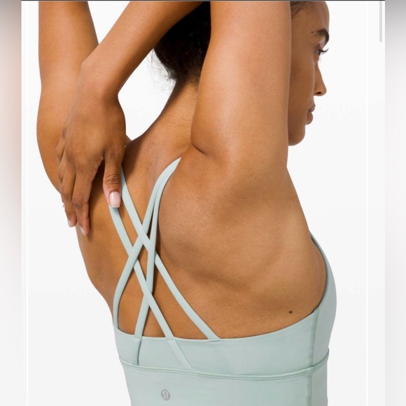 Lululemon Energy Bra Long Line *Medium Support, B–D Cup in Hazy Jade - Picture 4 of 12